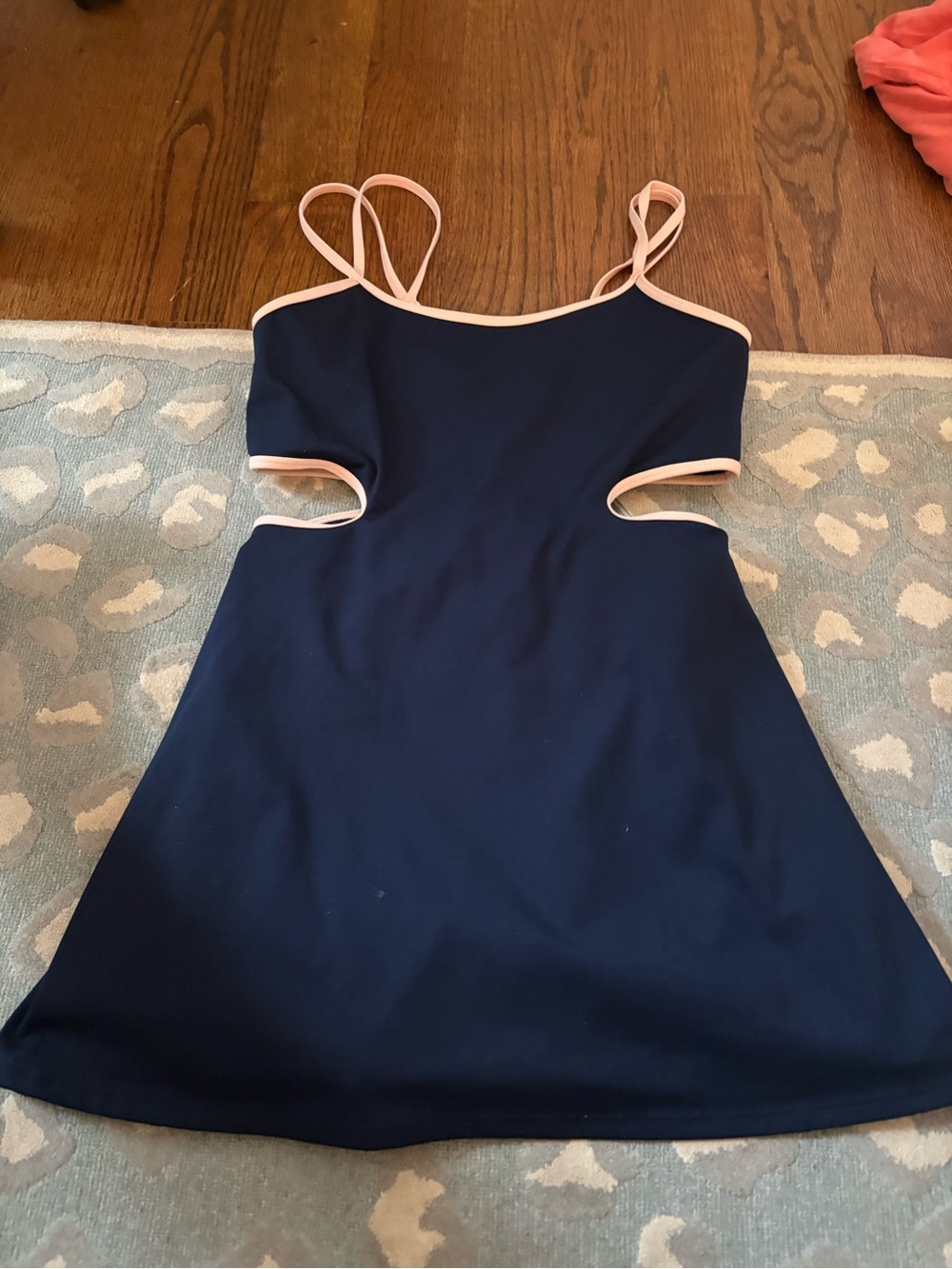 Free People navy and pink athletic dress- One more serve